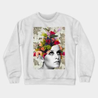 Posing - Surreal/Collage Art Crewneck Sweatshirt